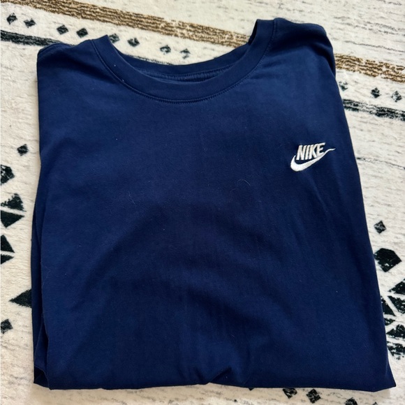 Nike Tops - Nike Deep Blue Tee with White Logo